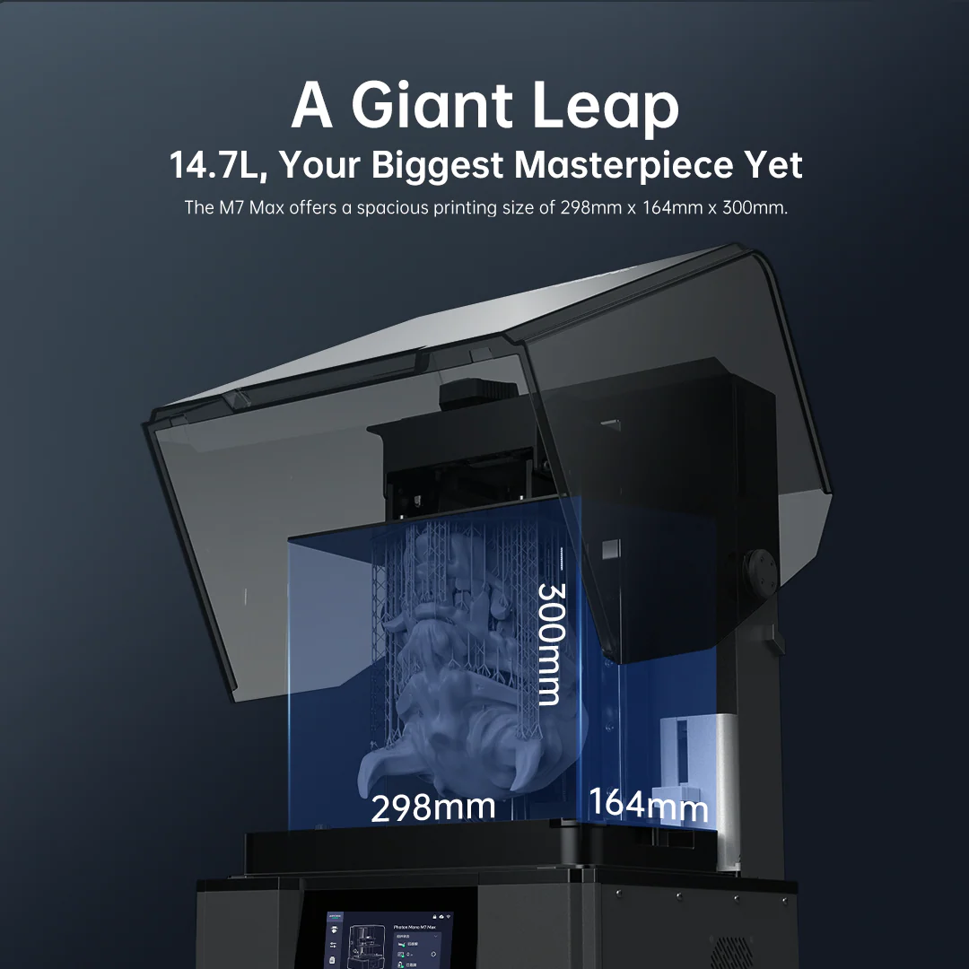 Photon Mono M7 MAX Resin 3D Printer, 13.6" 7K Large Resin Printer - Image 4